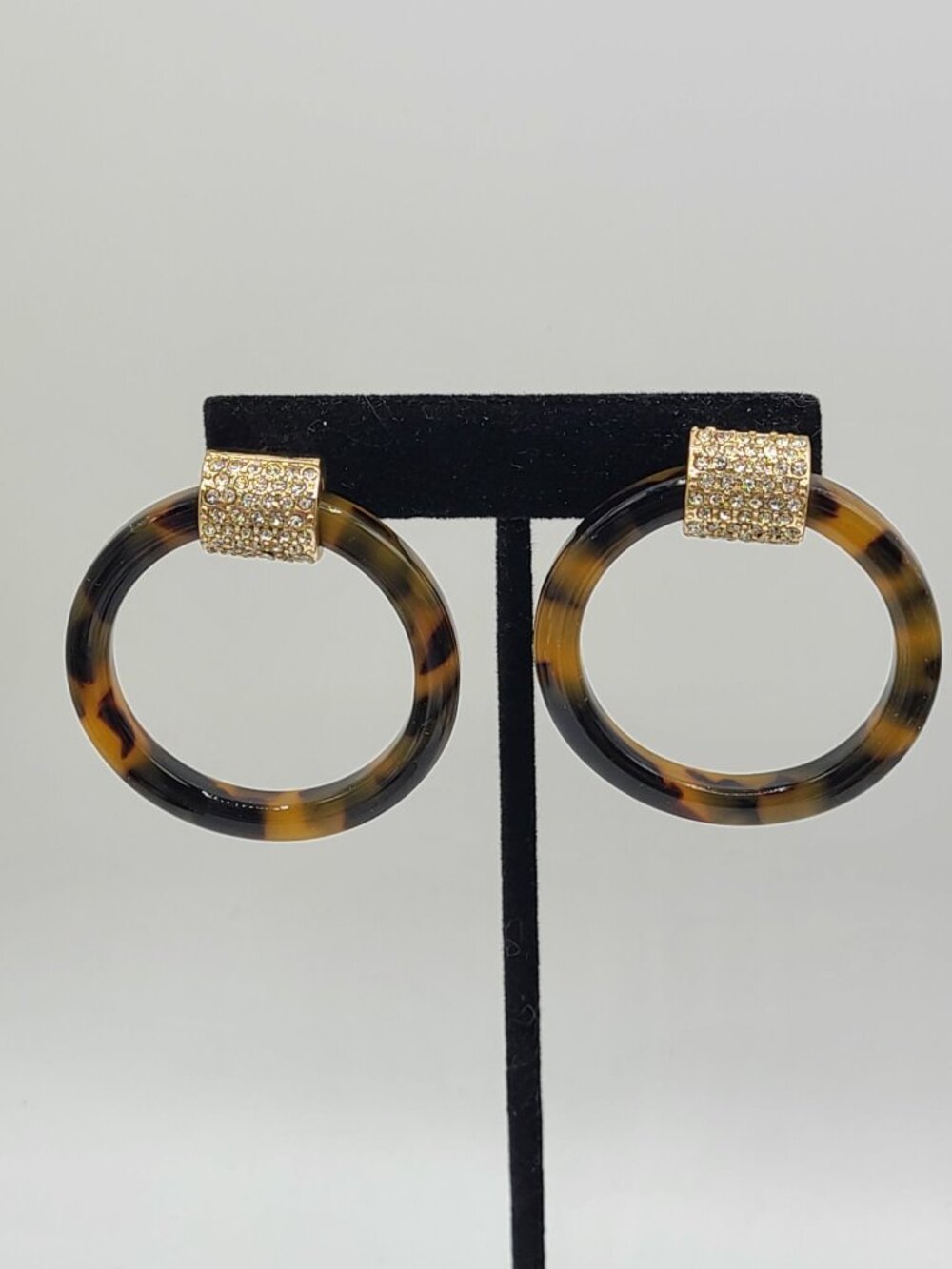 Baublebar Tortoise Circle Earrings with Crystals